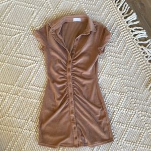 Isalis Terry Cloth Mini Dress